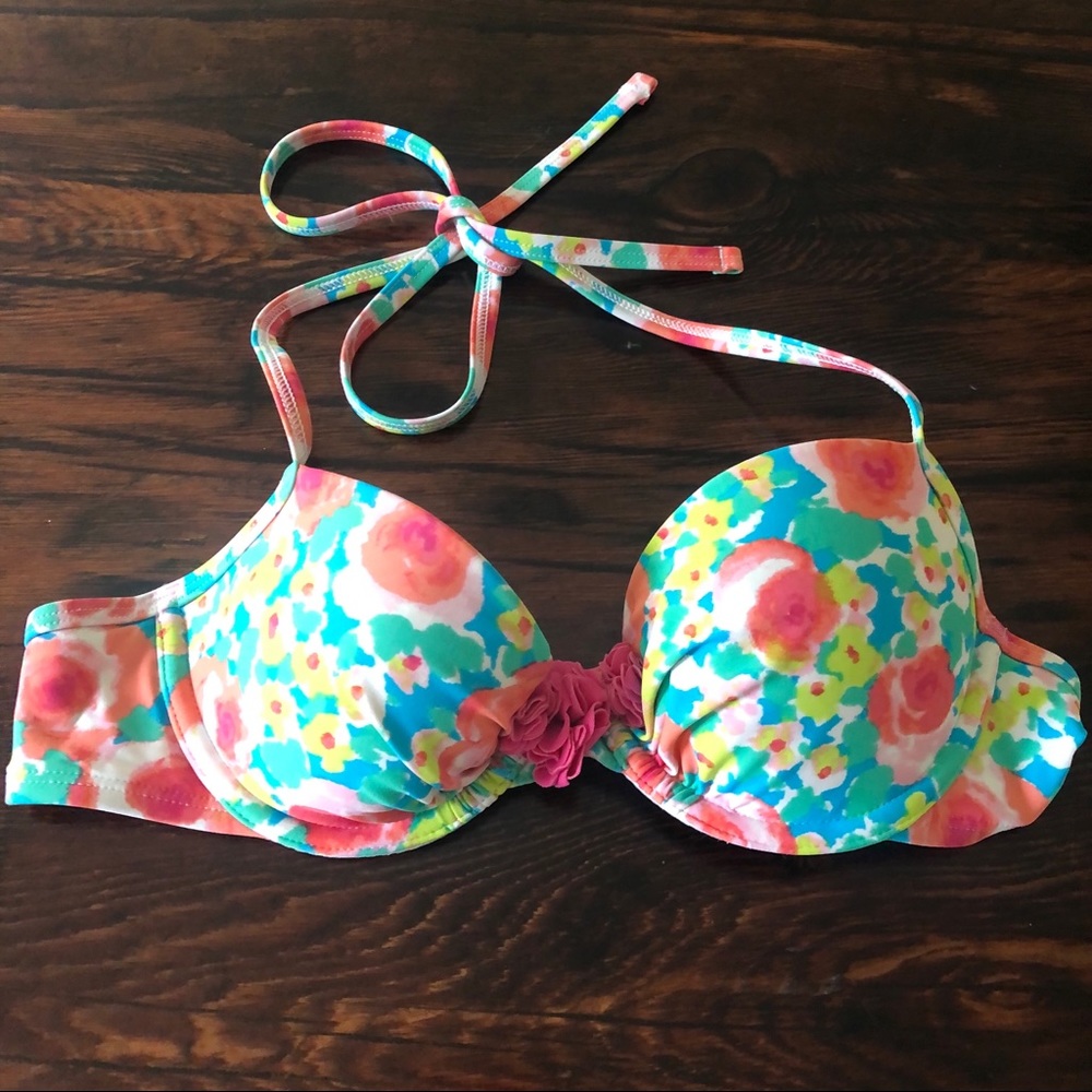Aerie Blakely Floral Bikini Top 32B